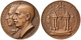 MEDAGLIE - SAVOIA - Vittorio Emanuele III (1900-1943) - Medaglia 1939 - Bicentenario Scuola Applicazione Artiglieria Genio - Teste di V. Amedeo e V.E....