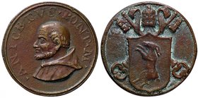 MEDAGLIE - PAPALI - Aniceto (154-166) - Medaglia - Busto a s. /R Stemma AE Ø 42
BB+