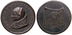 MEDAGLIE - PAPALI - Sotero I (166-174) - Medaglia - Busto a s. /R Immagine del volto di Cristo su telo AE Ø 42
BB+