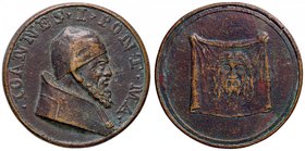 MEDAGLIE - PAPALI - Giovanni I (523-526) - Medaglia - Busto a d. /R Immagine del volto di Cristo su telo AE Ø 43
BB+