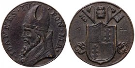 MEDAGLIE - PAPALI - Giovanni IV (640-642) - Medaglia - Busto a s. /R Stemma AE Ø 42
BB-SPL