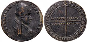 MEDAGLIE - PAPALI - Alessandro III (1159-1181) - Medaglia - Busto a d. /R Scritta AE Ø 38
BB+