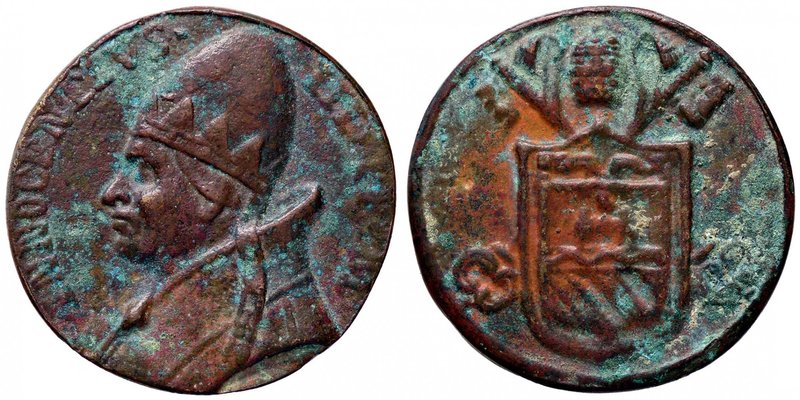 MEDAGLIE - PAPALI - Innocenzo III (1198-1216) - Medaglia - Busto a s. /R Stemma ...