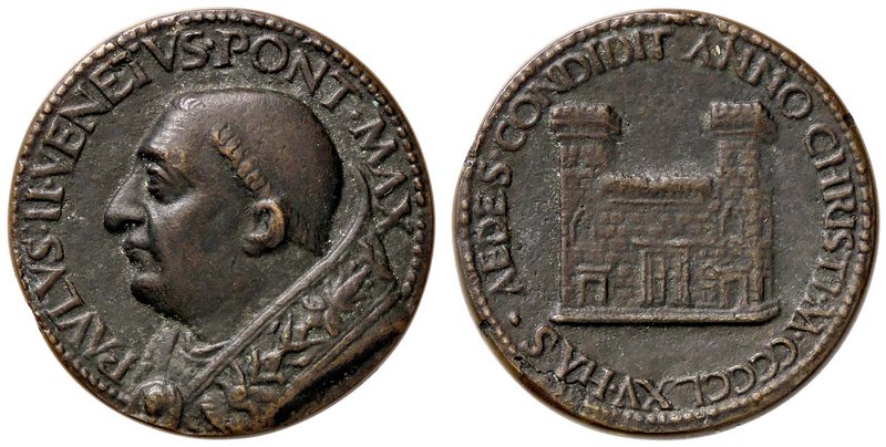 MEDAGLIE - PAPALI - Paolo II (1464-1471) - Medaglia 1465 - Busto con piviale a s...