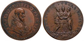MEDAGLIE - PAPALI - Pio V (1566-1572) - Medaglia A. V - Alleanza contro i turchi - Busto a d. /R Allegoria Bargello 601 AE Opus: De Rossi Ø 43
SPL