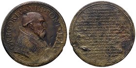 MEDAGLIE - PAPALI - Gregorio XIII (1572-1585) - Medaglia - Busto del Pontefice a d. /R Scritta AE Ø 38
BB