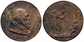 MEDAGLIE - PAPALI - Gregorio XIII (1572-1585) - Medaglia 1575 A. IIII - Busto del Pontefice a d. /R San Pietro guarisce uno storpio vicino al Tempio d...