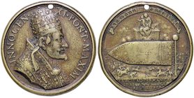 MEDAGLIE - PAPALI - Innocenzo XI (1676-1689) - Medaglia 1684 - Per la bandiera turca donata alla S. Casa di Loreto - Busto a d. /R Veduta R AE dorato ...