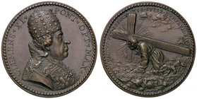 MEDAGLIE - PAPALI - Clemente XI (1700-1721) - Medaglia Ascensione al Calvario - Busto con triregno e piviale a d. /R Cristo sotto la croce AE Ø 52
qF...