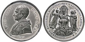 MEDAGLIE - PAPALI - Leone XIII (1878-1903) - Medaglia 1887 - 50° Anniversario di Sacerdozio - Busto a s. /R Allegoria MB Ø 47
qFDC