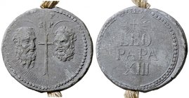MEDAGLIE - PAPALI - Leone XIII (1878-1903) - Bolla - Scritta su tre righe /R Busti affrontati di San Pietro e San Paolo (PB g. 87,72) Ø 48
qSPL