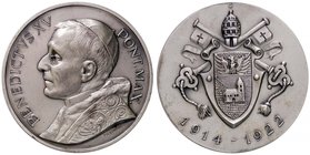 MEDAGLIE - PAPALI - Benedetto XV (1914-1922) - Medaglia 1914-1922 - Busto a d. /R Stemma pontificio MB Ø 50
FDC
