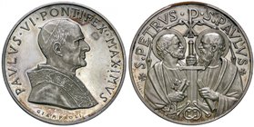 MEDAGLIE - PAPALI - Paolo VI (1963-1978) - Medaglia - Busto a d. /R San Pietro e San Paolo AG Opus: Giampaoli Ø 44
qFDC/FDC