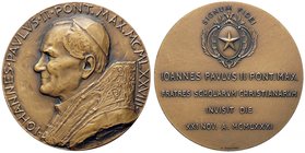 MEDAGLIE - PAPALI - Giovanni Paolo II (1978-2005) - Medaglia 1981 - Visita alla scuola cristiana La Salle di Roma AE Opus: Teruggi Ø 60
FDC