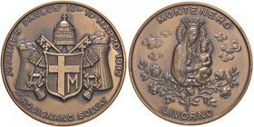 MEDAGLIE - PAPALI - Giovanni Paolo II (1978-2005) - Medaglia 1982 - Visita a Montenero AE Ø 50 Colpetto
qFDC