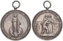 MEDAGLIE - RELIGIOSE - Medaglia Santi Agatangelo e Cassiano dell'ordine dei cappuccini MB Ø 48
SPL