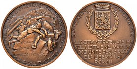 MEDAGLIE - CITTA' - Bologna - Medaglia Primo anniversario dell'eccidio di Marzabotto AE Opus: Boari Ø 40
FDC
