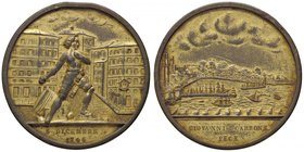 MEDAGLIE - CITTA' - Genova - Medaglia 1846 - Centenario del balilla AE Opus: Calura Ø 53 Colpetto
bel BB