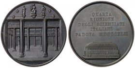 MEDAGLIE - CITTA' - Padova - Medaglia 1842 - IV congresso degli scienziati italiani AE Opus: Putinati Ø 55
qFDC
