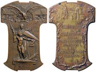 MEDAGLIE - CITTA' - Roma - Placchetta 1911 - Tiro a segno nazionale AE mm 80x53
SPL