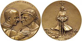 MEDAGLIE - PERSONAGGI - Angelo Grilli (1932-2015) - Medaglia 2005 - Paolo VI e Dante Grilli 84 R AE dorato Ø 70
FDC
