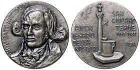MEDAGLIE - PERSONAGGI - Giovan Battista Nicolini (letterato) (1782-1861) - Medaglia 1982 - Pisa, bicentenario della nascita AG Opus: Fascetti Ø 55
FD...