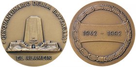 MEDAGLIE - REPUBBLICA - Medaglia 1992 - Cinquantenario battaglia di El Alamein AE Ø 50
FDC
