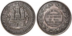 MEDAGLIE ESTERE - FRANCIA - Terza Repubblica (1870-1940) - Medaglia 1924 - Città di Genappe - Vista di Raz Teferi Imperatore d'Etiopia AG Ø 55
SPL+