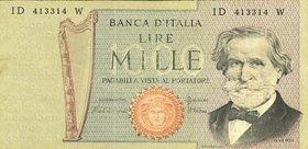 CARTAMONETA - BANCA d'ITALIA - Repubblica Italiana (monetazione in lire) (1946-2001) - 1.000 Lire - Verdi 2° tipo 30/05/1981 Alfa 726; Lireuro 56I Cia...