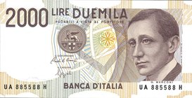CARTAMONETA - BANCA d'ITALIA - Repubblica Italiana (monetazione in lire) (1946-2001) - 2.000 Lire - Marconi 24/10/1990 Alfa 743; Lireuro 60A Ciampi/Sp...