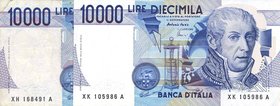 CARTAMONETA - BANCA d'ITALIA - Repubblica Italiana (monetazione in lire) (1946-2001) - 10.000 Lire - Volta 25/07/2001 Alfa 876sp; Lireuro 76Ka R Sosti...