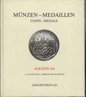 BIBLIOGRAFIA NUMISMATICA - CATALOGHI D'ASTA Hess A. - Auktion 263. 31 gennaio e 1 febbraio 1994. Importante collezione di oltre 500 importanti monete ...