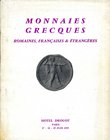 BIBLIOGRAFIA NUMISMATICA - CATALOGHI D'ASTA M. A. Bourgey - Monnais Greques, romaines, francaises, etrangeres, Parigi Hotel Drouot 17-18-19 giugno 195...