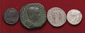 LOTTI - Imperiali Denario di Antestia, sesterzio di Gordiano III, antoniniano di Gallieno, AE3 anonimo Lotto di 4 monete
BB÷SPL