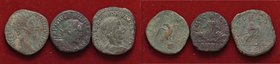 LOTTI - Imperiali Sesterzio di Filippo I, M. Aurelio, AE27 di Gordiano III Lotto di 3 monete
MB÷qBB