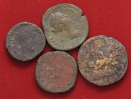 LOTTI - Imperiali Sesterzio di Nerone, Faustina I, A. Severo, Commodo Lotto di 4 monete
B÷MB