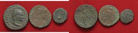 LOTTI - Imperiali Asse di Vespasiano, maiorina di Teodosio I, quadrante di Augusto Lotto di 3 monete
med. BB