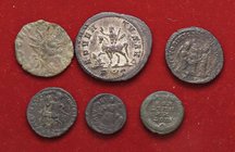 LOTTI - Imperiali Probo, Costanzo I, Costante, Costantino I, Arcadio, Claudio II Lotto di 6 monete
BB÷SPL