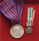 LOTTI - Medaglie SAVOIA - Libia e unità (mignon) Lotto di 2 medaglie
BB÷SPL