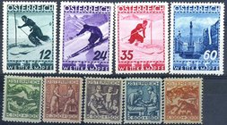 FILATELIA - EUROPA - AUSTRIA - Posta Ordinaria 1924 e 1936 - Pro artisti e Campionati internazionali di sci Un. 326/30 e 477/80 Cat. 280 €
NN