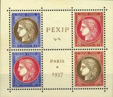 FILATELIA - EUROPA - FRANCIA - Blocco Foglietto 1937 PEXIP - Esposizione filatelica di Parigi Un. 3 Cat. 800
NN