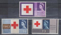 FILATELIA - EUROPA - GRAN BRETAGNA - Posta Ordinaria 1963 Croce rossa - Bande di fosforo (378F/80F)
NN