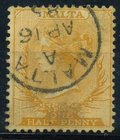 FILATELIA - EUROPA - MALTA - Posta Ordinaria 1860 - Regina Vittoria - 1/2 Penny Un. 1 Cat. 450 €
US
