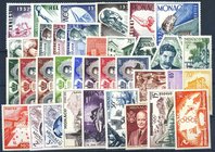 FILATELIA - EUROPA - MONACO - Posta Ordinaria 1953-1958 Serie del periodo Cat. 120 €
NN