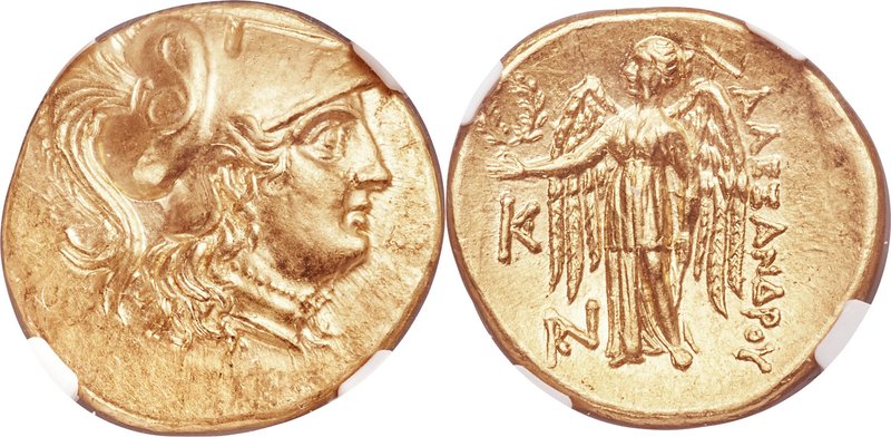 MACEDONIAN KINGDOM. Alexander III the Great (336-323 BC). AV stater (19mm, 8.41 ...