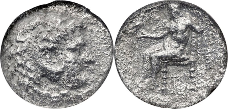 MACEDONIAN KINGDOM. Alexander III the Great (336-323 BC). AR decadrachm (34mm, 3...