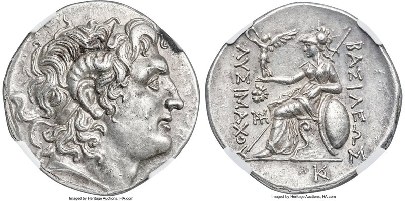 THRACIAN KINGDOM. Lysimachus (305-281 BC). AR tetradrachm (30mm, 16.91 gm, 12h)....