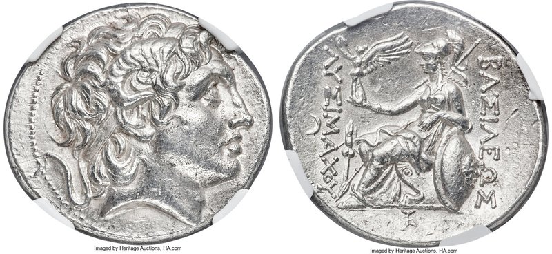THRACIAN KINGDOM. Lysimachus (305-281 BC). AR tetradrachm (31mm, 16.97 gm, 11h)....