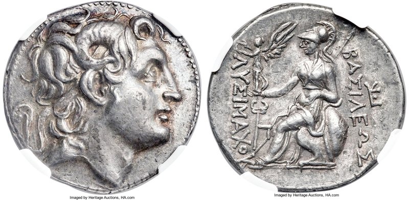 THRACIAN KINGDOM. Lysimachus (305-281 BC). AR tetradrachm (29mm, 17.02 gm, 7h). ...