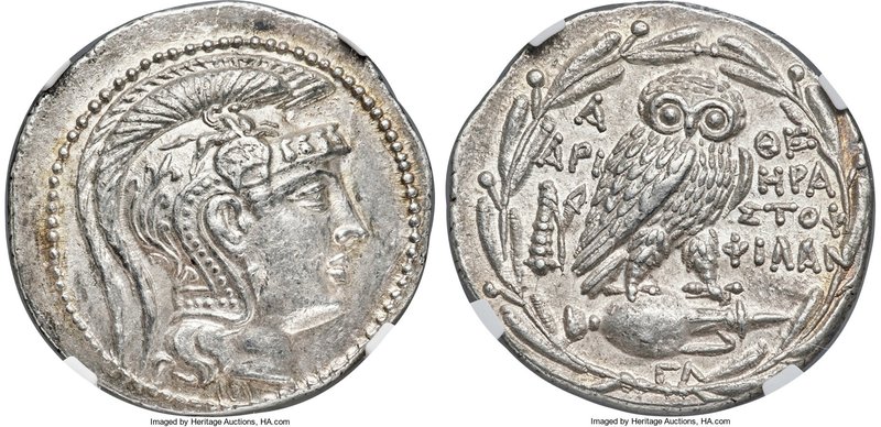 ATTICA. Athens. Ca. 2nd-1st centuries BC. AR tetradrachm (32mm, 16.90 gm, 12h). ...